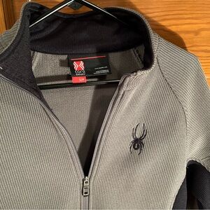 Spyder Core Sweater in Gray and Black Size S